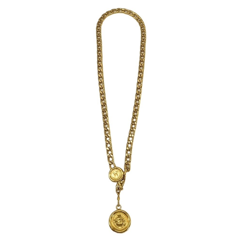 Chanel Medallion Coco Mark Chain Belt Gold 31 RUE CAMBON Coin CHANEL